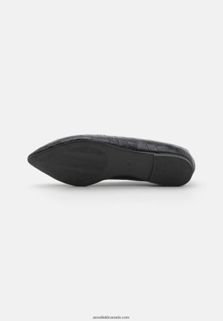 Anna Field Women Slip-Ons Black H42J4Z1828