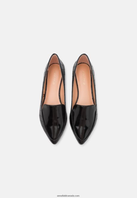 Anna Field Women Slip-Ons Black H42J4Z1828