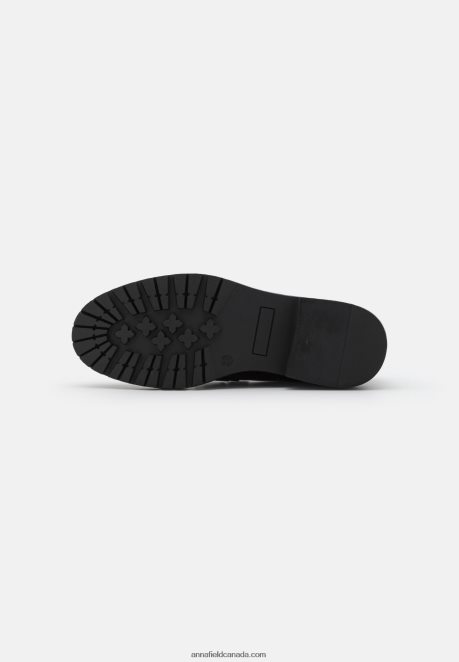 Anna Field Women Slip-Ons Black H42J4Z1831