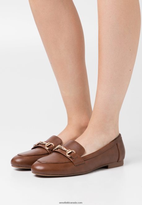 Anna Field Women Slip-Ons Cognac H42J4Z1800