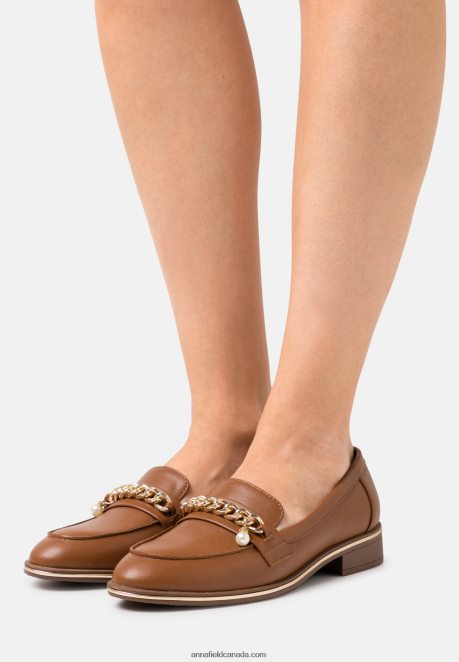 Anna Field Women Slip-Ons Cognac H42J4Z1811