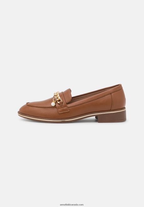 Anna Field Women Slip-Ons Cognac H42J4Z1811