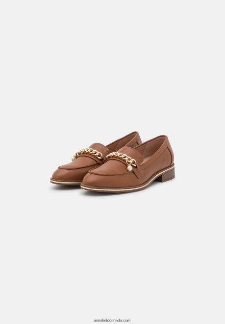 Anna Field Women Slip-Ons Cognac H42J4Z1811
