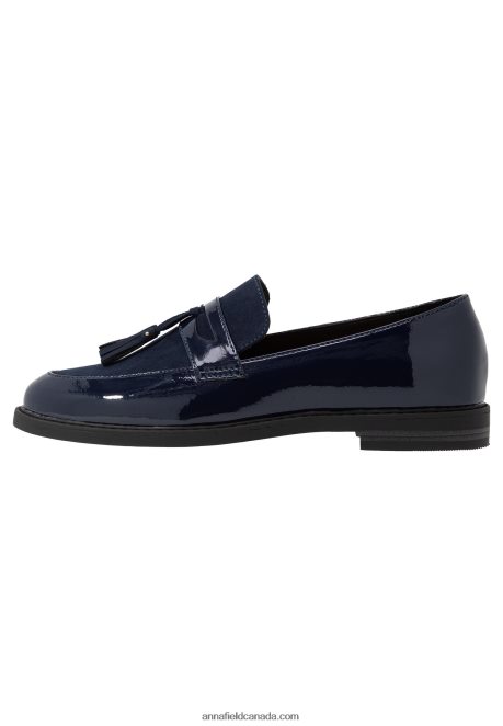 Anna Field Women Slip-Ons Dark Blue H42J4Z1830