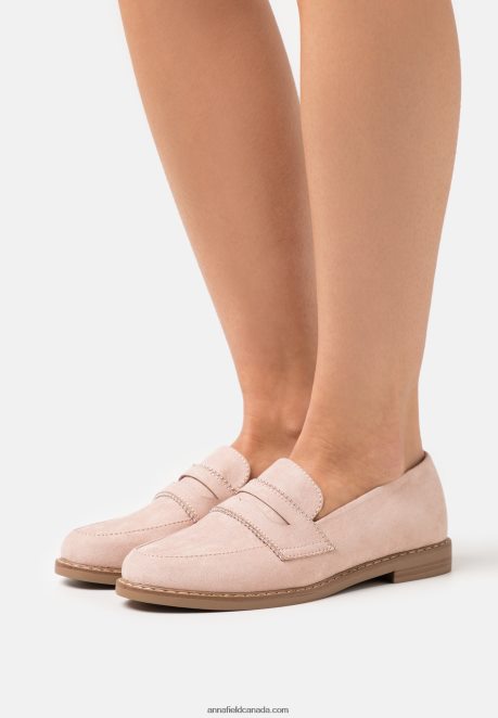 Anna Field Women Slip-Ons Rose Gold H42J4Z1789