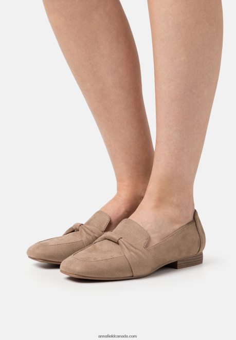 Anna Field Women Slip-Ons Taupe H42J4Z1792