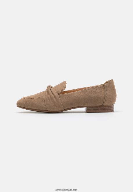 Anna Field Women Slip-Ons Taupe H42J4Z1792