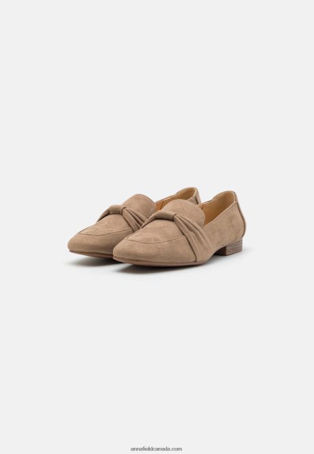Anna Field Women Slip-Ons Taupe H42J4Z1792