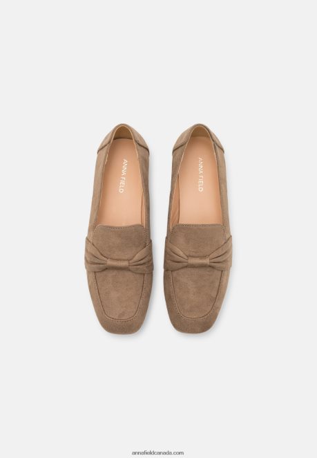 Anna Field Women Slip-Ons Taupe H42J4Z1792