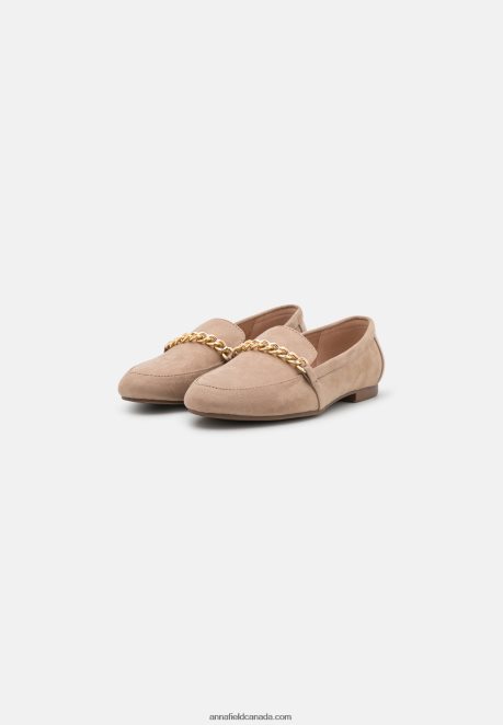 Anna Field Women Slip-Ons Taupe H42J4Z1816