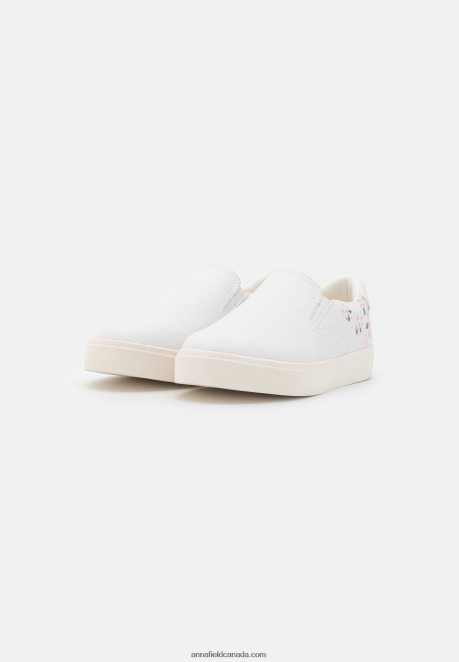Anna Field Women Slip-Ons White H42J4Z1798