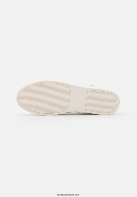 Anna Field Women Slip-Ons White H42J4Z1798