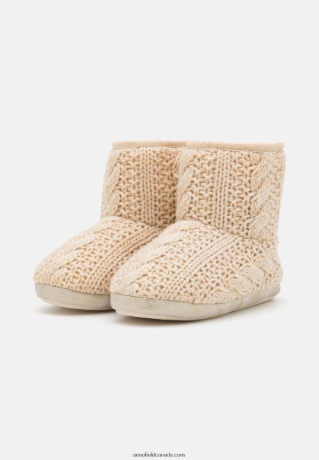 Anna Field Women Gold-Metallic Thread Slippers Gold-Coloured H42J4Z2277