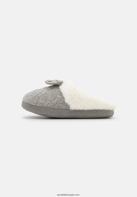 Anna Field Women Slippers Light Grey H42J4Z2275