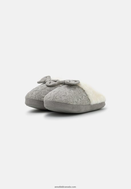 Anna Field Women Slippers Light Grey H42J4Z2275
