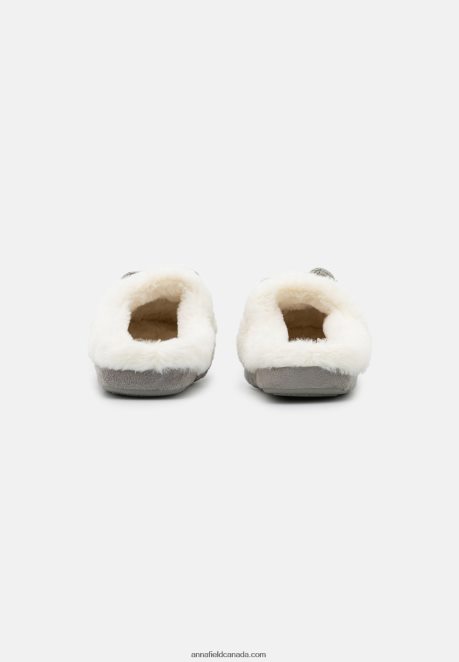 Anna Field Women Slippers Light Grey H42J4Z2275