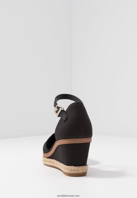 Anna Field Women Basic Closed Toe Mid Wedge Wedges Black H42J4Z1710