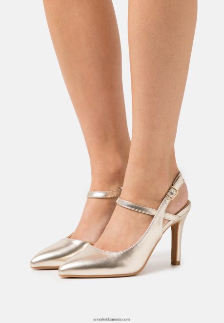 Anna Field Women Classic Heels Gold-Coloured H42J4Z1662