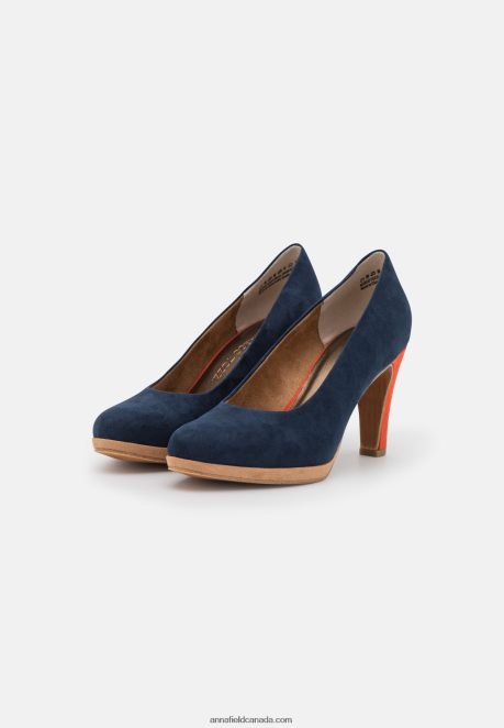 Anna Field Women Classic Heels Navy/Multi-Coloured H42J4Z1756