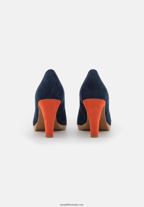 Anna Field Women Classic Heels Navy/Multi-Coloured H42J4Z1756