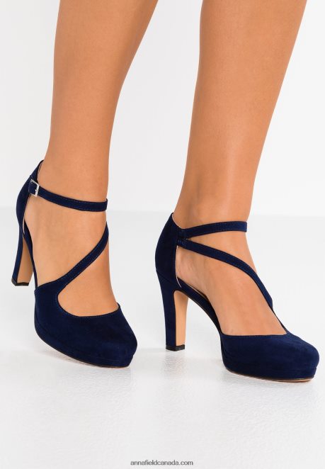 Anna Field Women High Heels Dark Blue H42J4Z1771