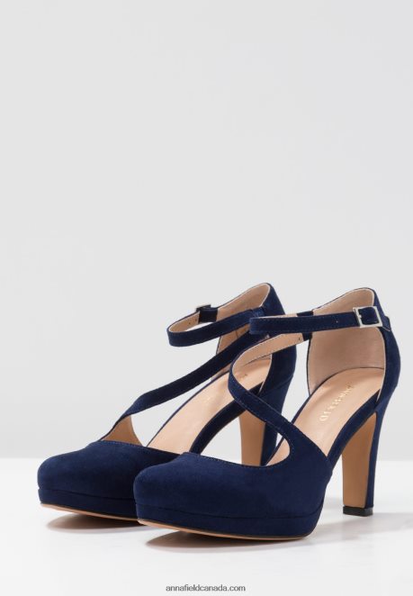 Anna Field Women High Heels Dark Blue H42J4Z1771