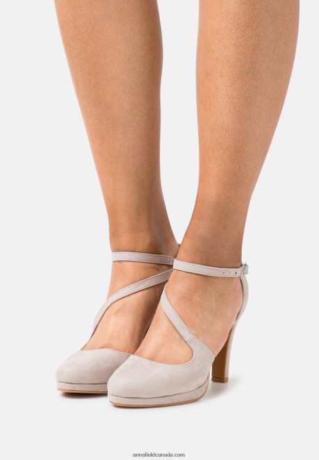 Anna Field Women High Heels Light Grey H42J4Z1726