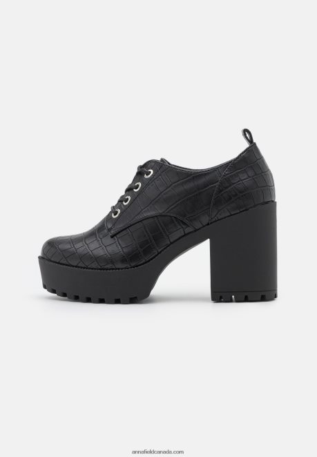 Anna Field Women Lace-Up Heels Black H42J4Z1746