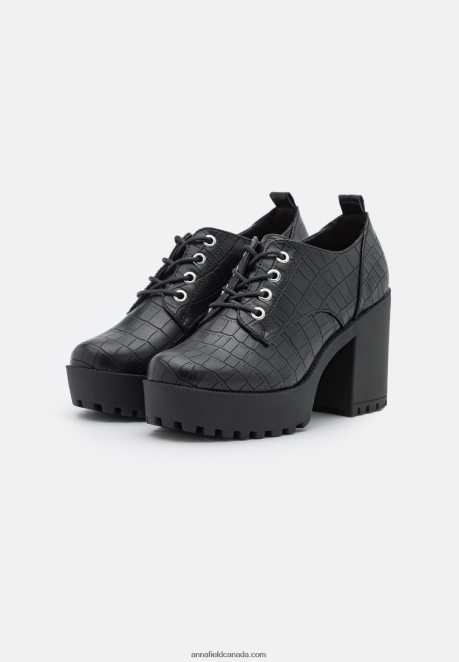 Anna Field Women Lace-Up Heels Black H42J4Z1746