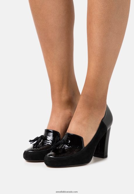 Anna Field Women Leather Classic Heels Black H42J4Z1686