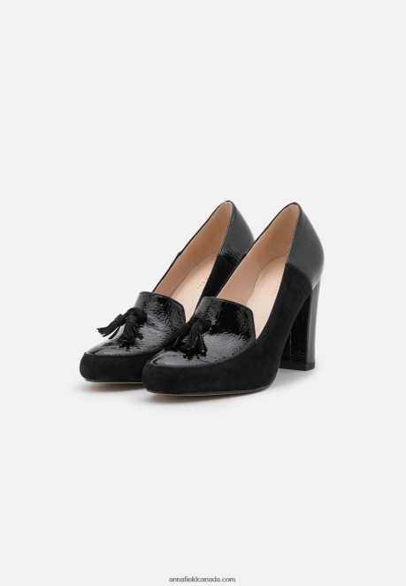 Anna Field Women Leather Classic Heels Black H42J4Z1686
