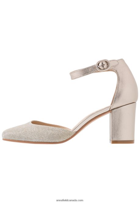 Anna Field Women Leather Classic Heels Champagne H42J4Z1599