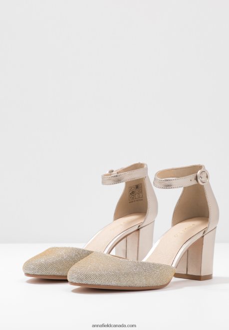 Anna Field Women Leather Classic Heels Champagne H42J4Z1599