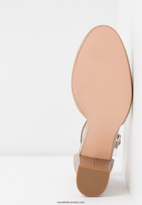 Anna Field Women Leather Classic Heels Champagne H42J4Z1599