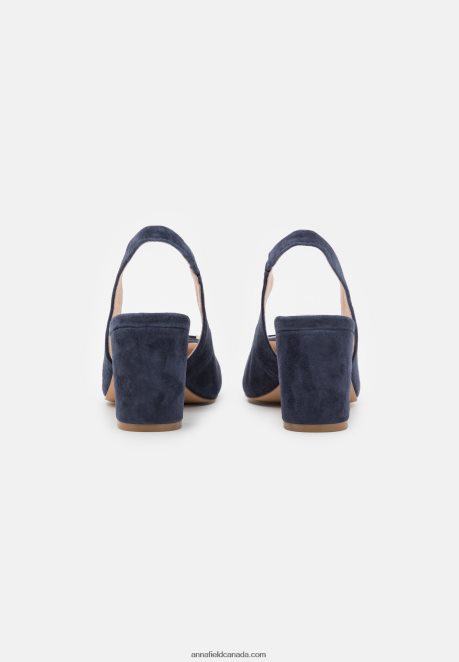 Anna Field Women Leather Classic Heels Dark Blue H42J4Z1618