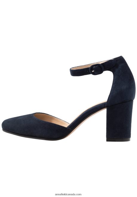 Anna Field Women Leather Classic Heels Dark Blue H42J4Z1640