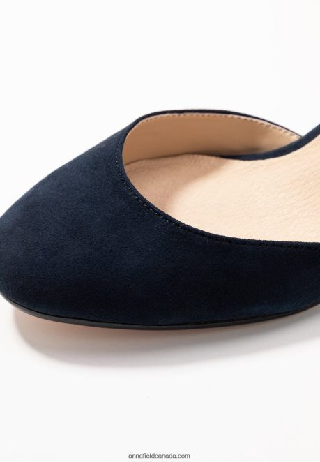 Anna Field Women Leather Classic Heels Dark Blue H42J4Z1640
