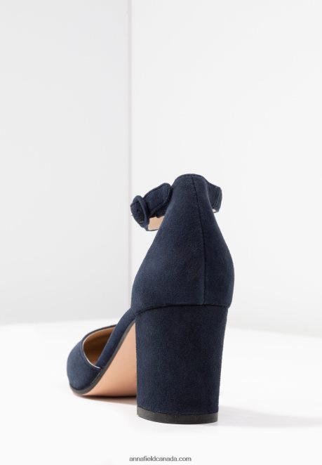 Anna Field Women Leather Classic Heels Dark Blue H42J4Z1640