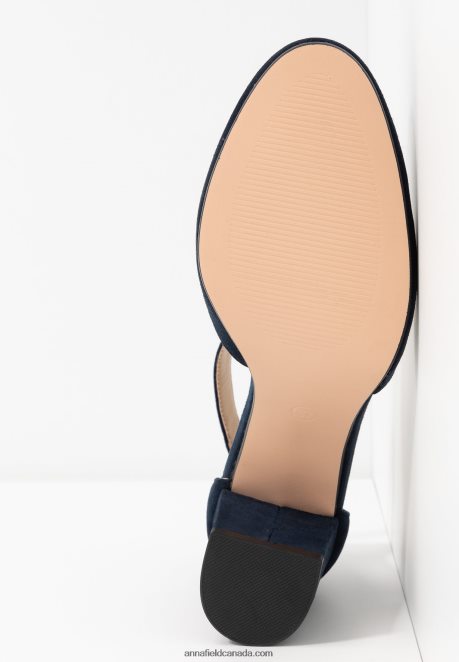 Anna Field Women Leather Classic Heels Dark Blue H42J4Z1640