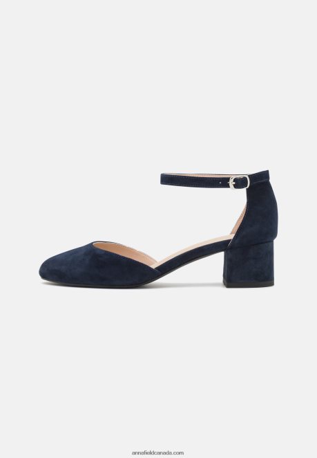 Anna Field Women Leather Classic Heels Dark Blue H42J4Z1655