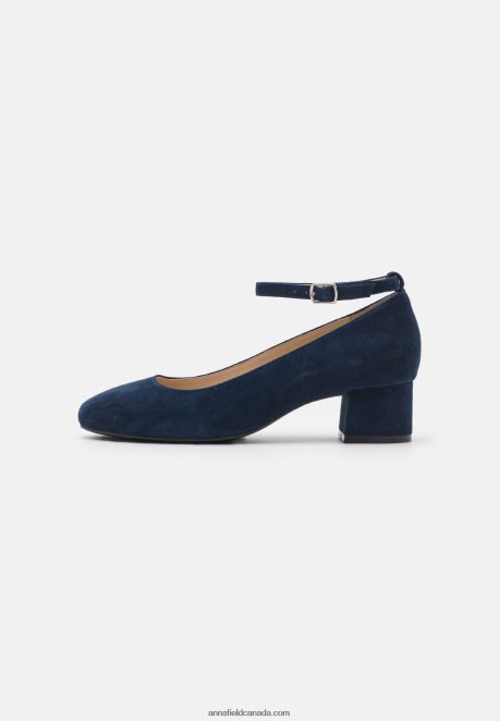 Anna Field Women Leather Classic Heels Dark Blue H42J4Z1687