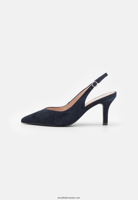 Anna Field Women Leather Classic Heels Dark Blue H42J4Z1690