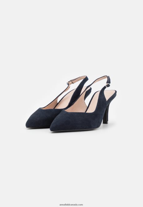 Anna Field Women Leather Classic Heels Dark Blue H42J4Z1690