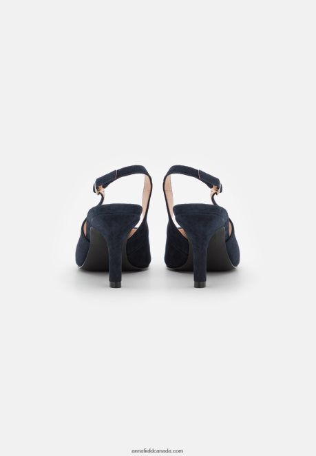 Anna Field Women Leather Classic Heels Dark Blue H42J4Z1690