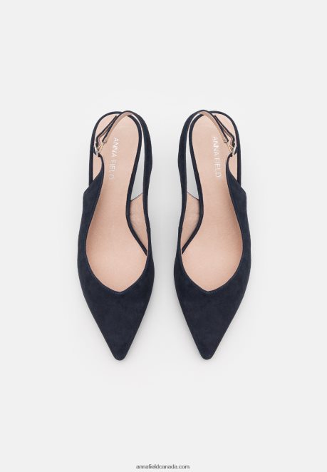 Anna Field Women Leather Classic Heels Dark Blue H42J4Z1690