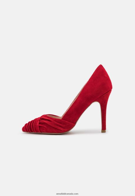 Anna Field Women Leather Classic Heels Dark Red H42J4Z1669