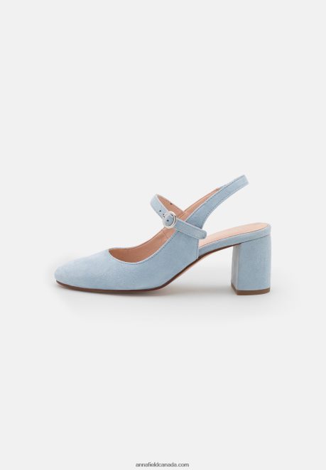 Anna Field Women Leather Classic Heels Light Blue H42J4Z1659