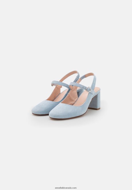 Anna Field Women Leather Classic Heels Light Blue H42J4Z1659