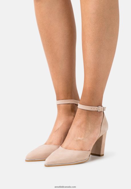 Anna Field Women Leather Classic Heels Light Pink H42J4Z1627