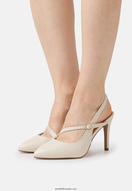 Anna Field Women Leather Classic Heels Off White H42J4Z1694